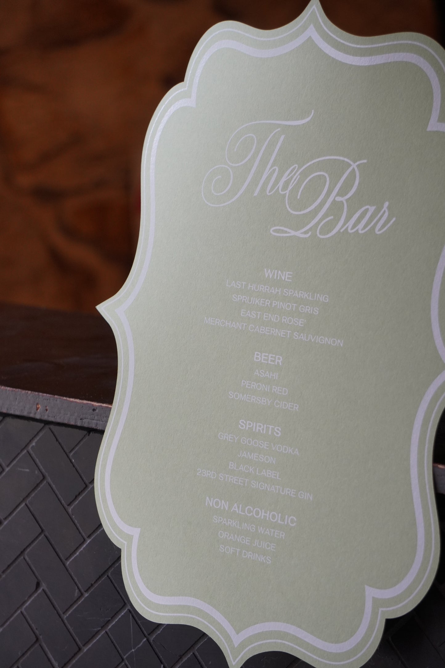 Bar Sign A3