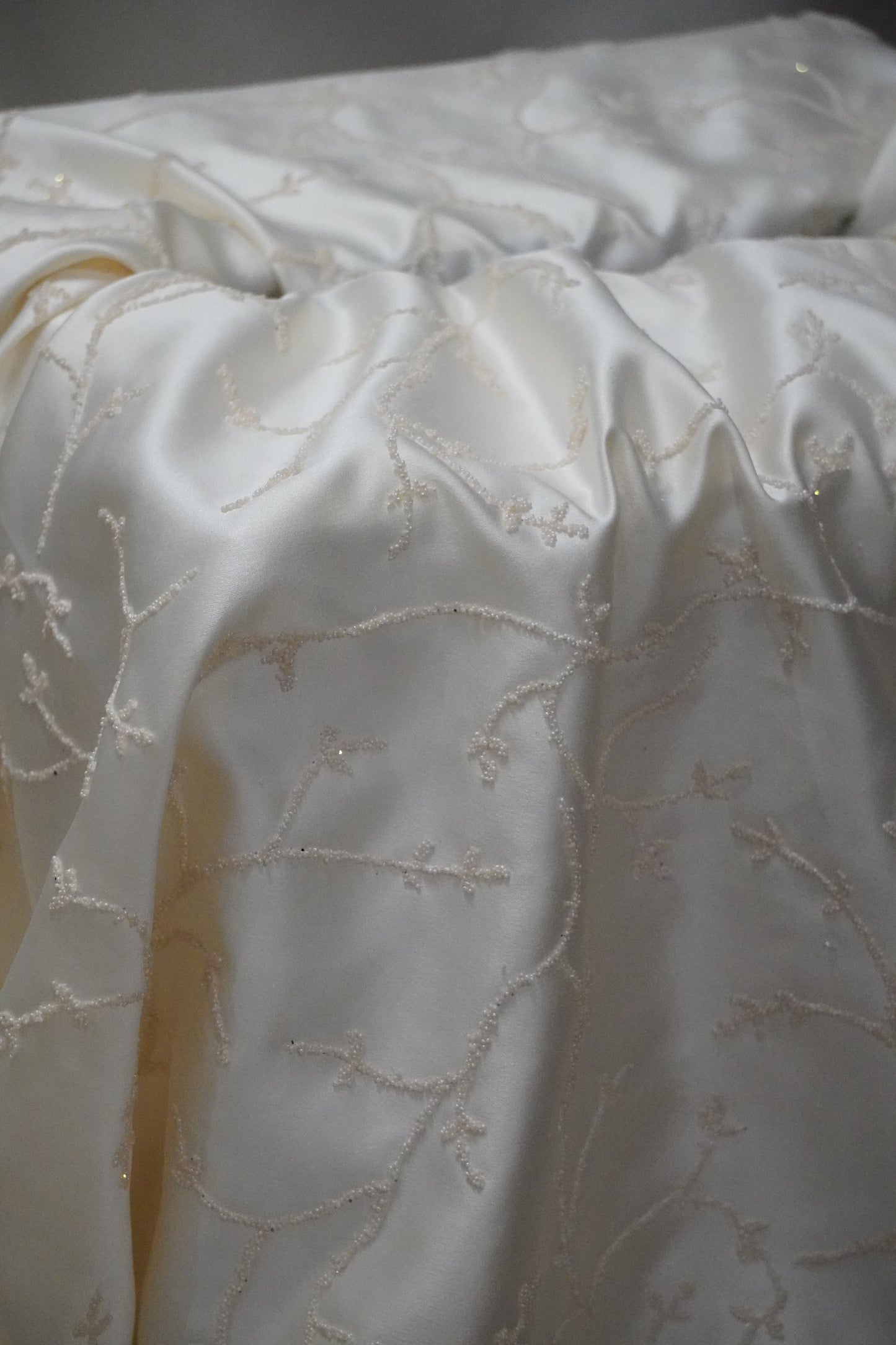 Bridal satin fabric wishing well