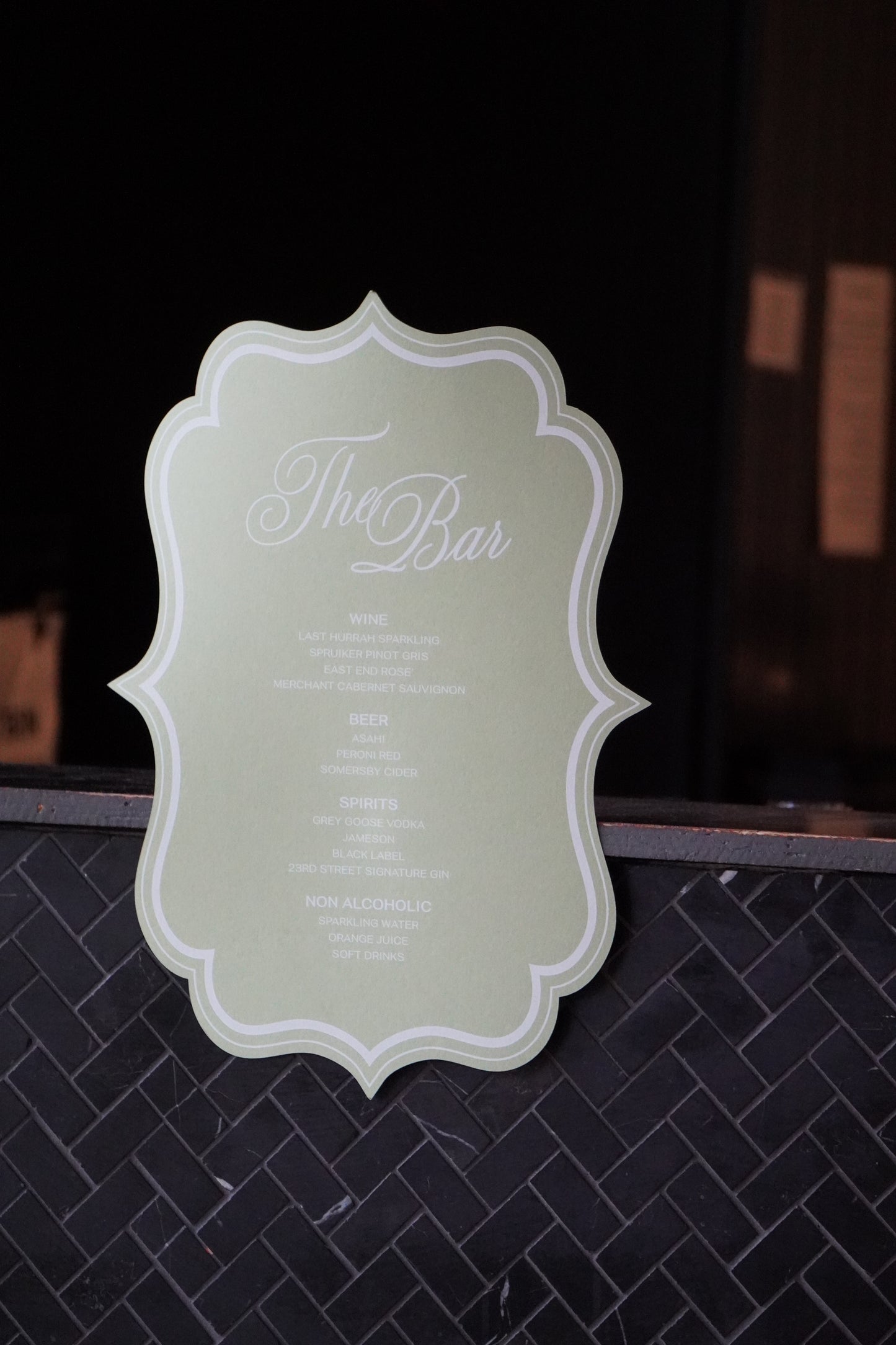 Bar Sign A3