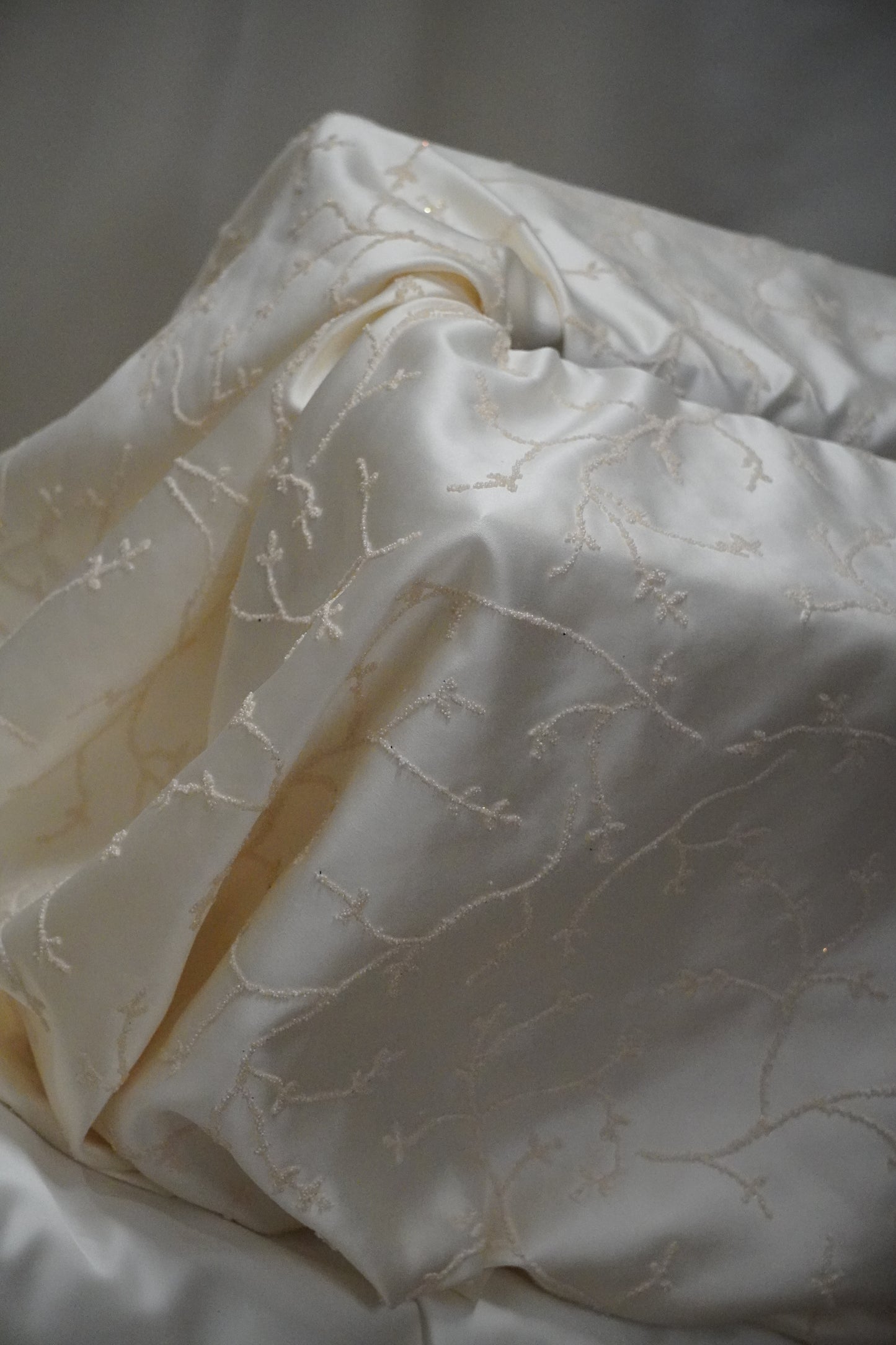 Bridal satin fabric wishing well