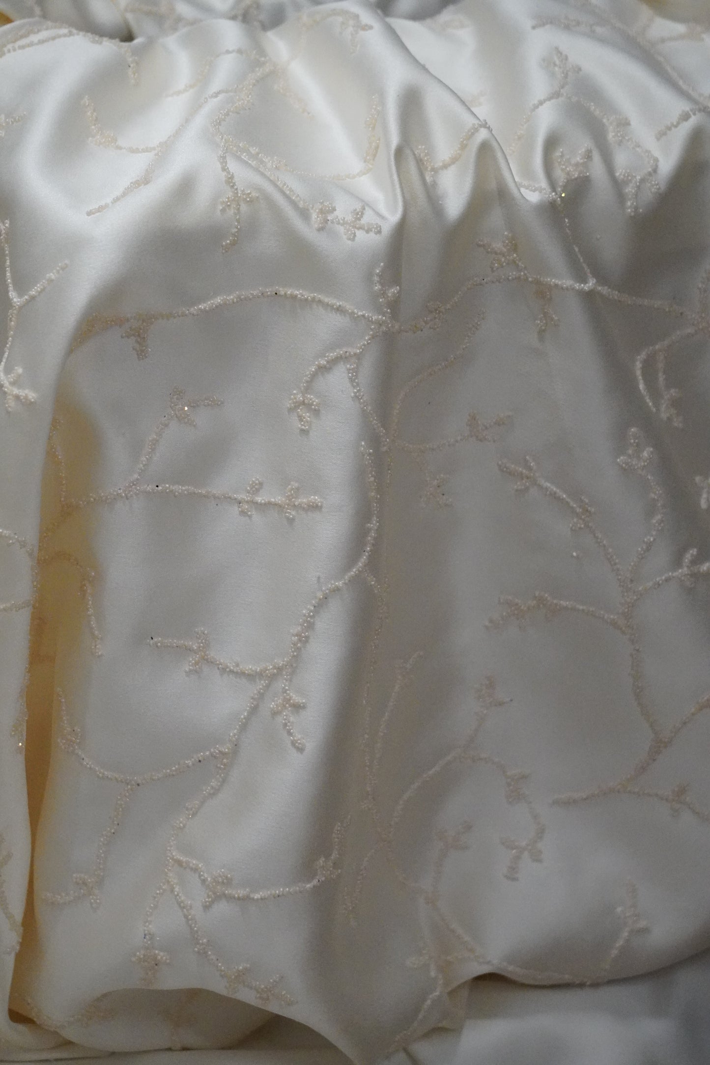 Bridal satin fabric wishing well