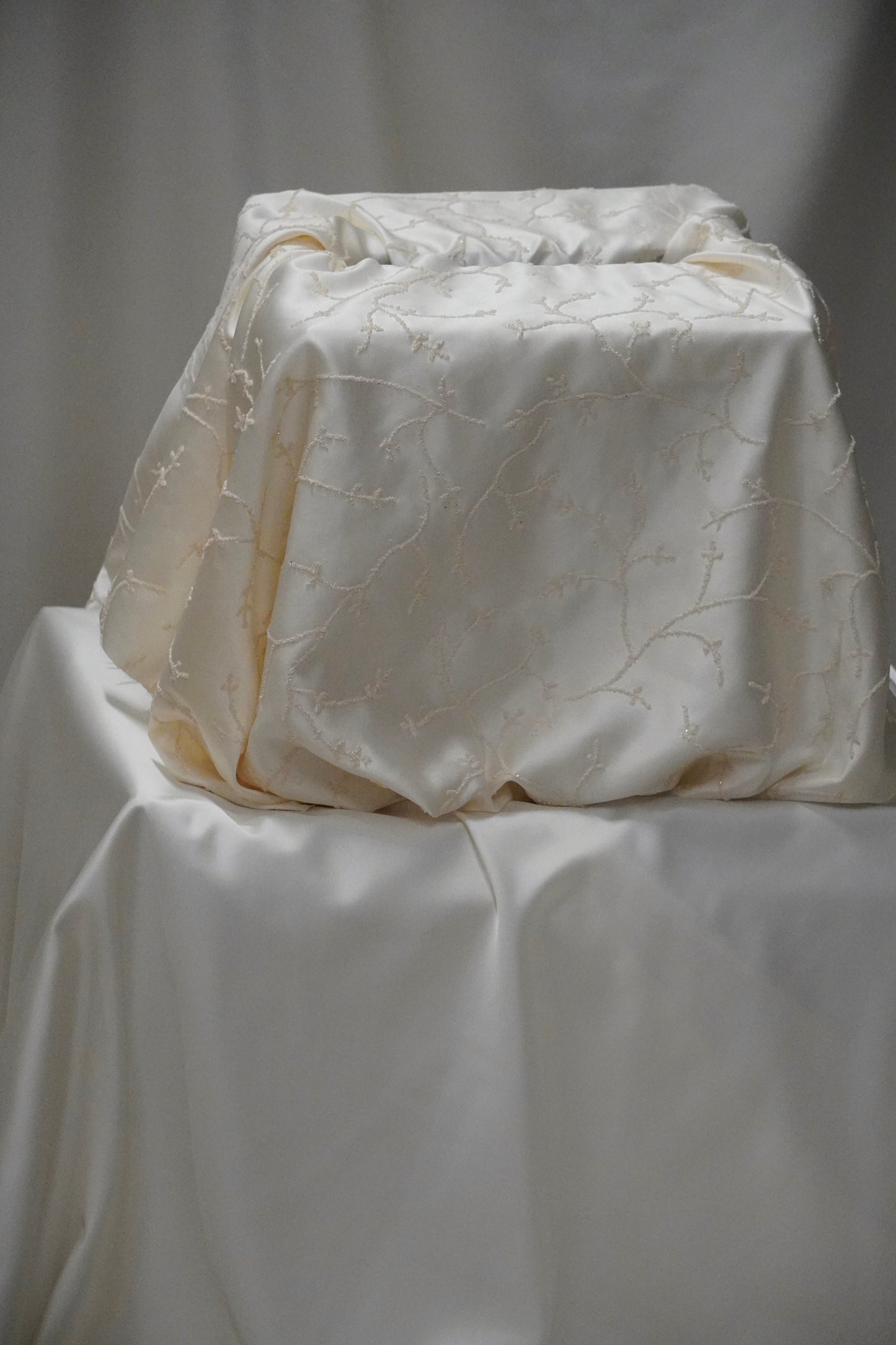 Bridal satin fabric wishing well