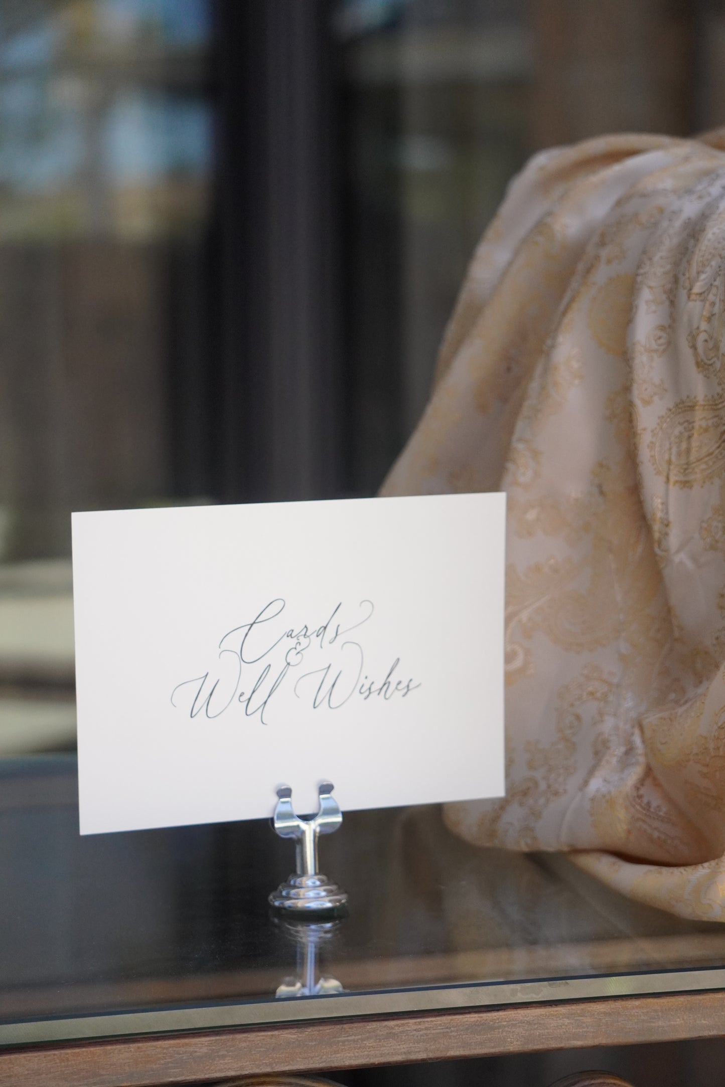 Cards & Well Wishes sign