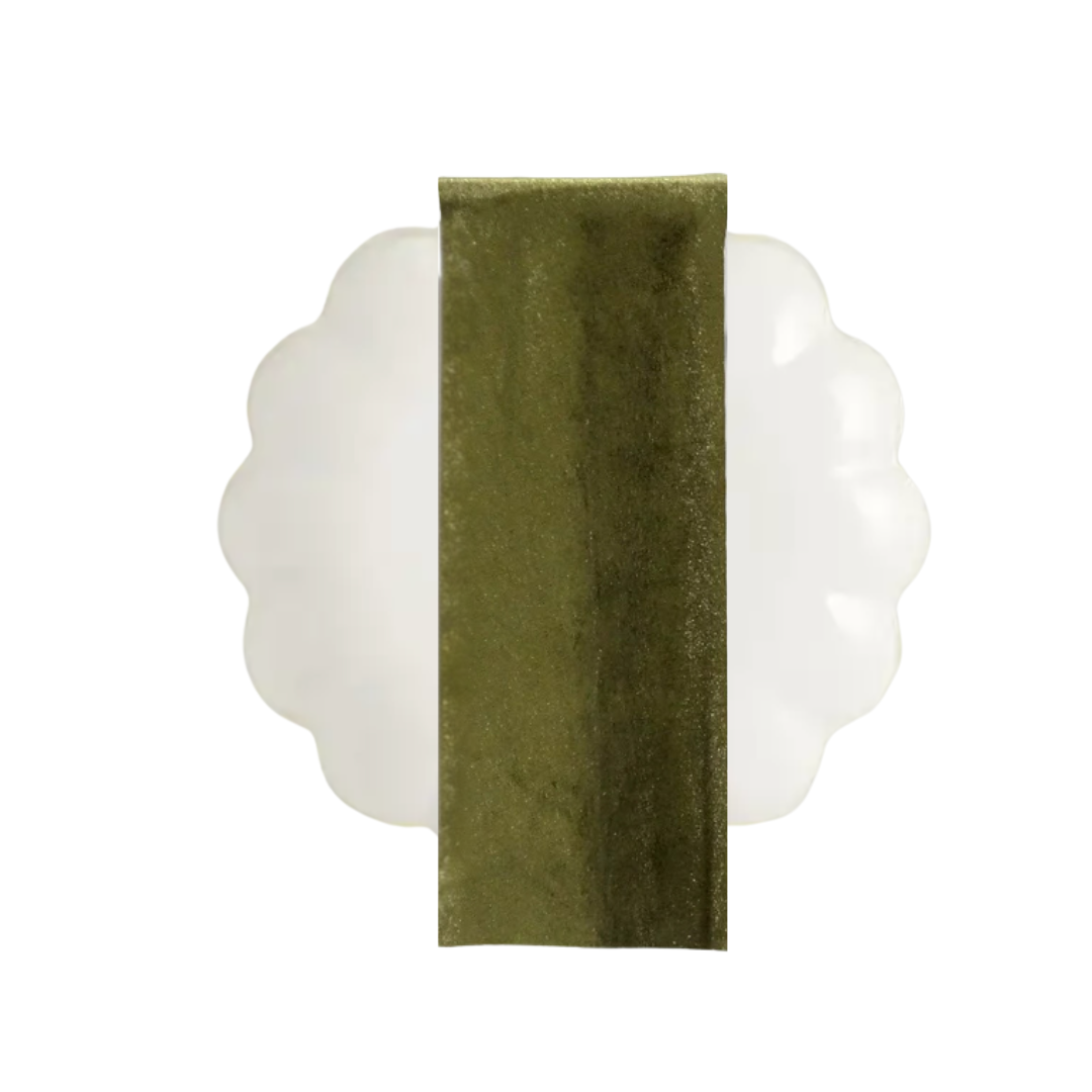 Green velvet napkin