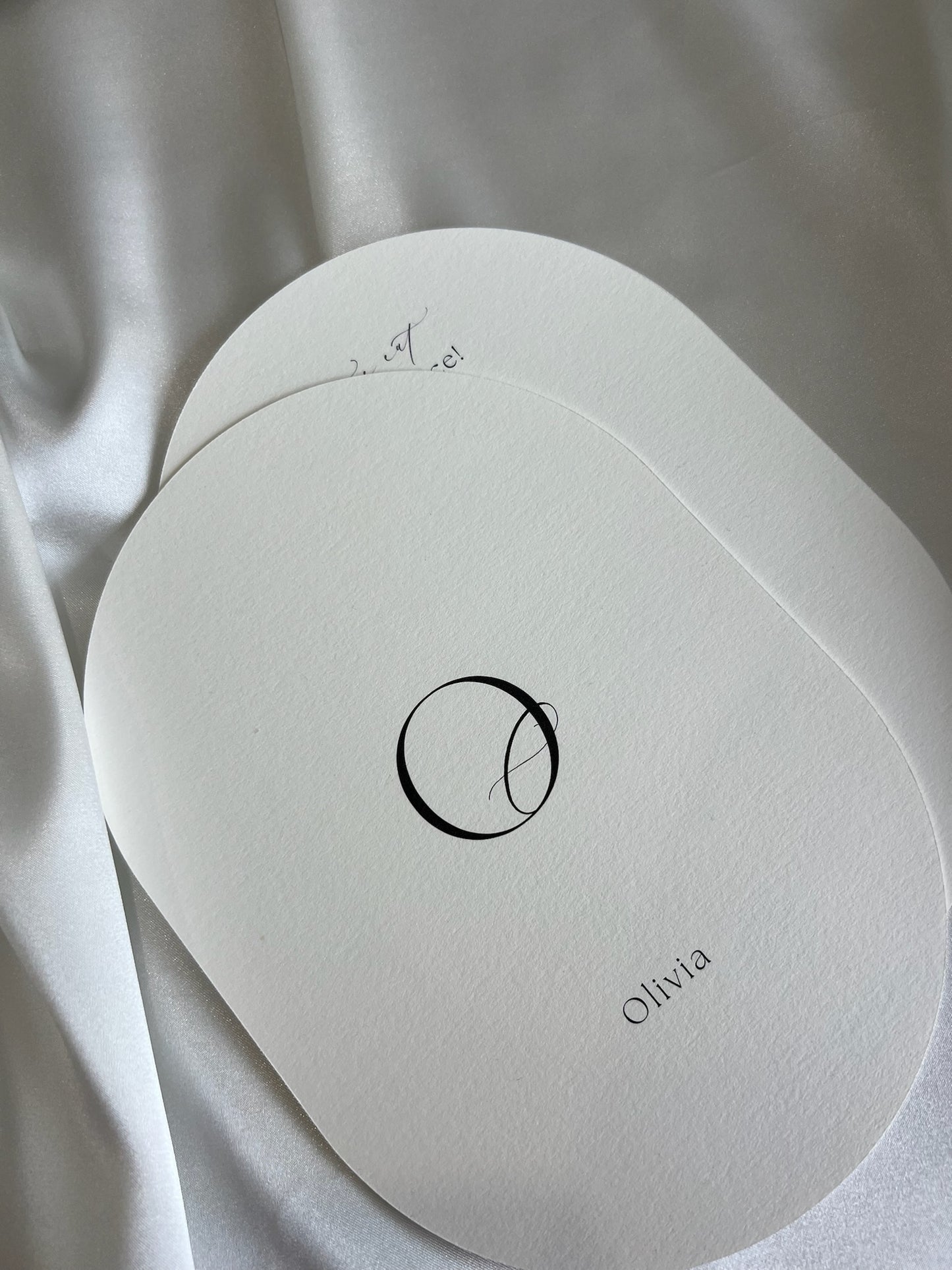Oval Shaped Menu