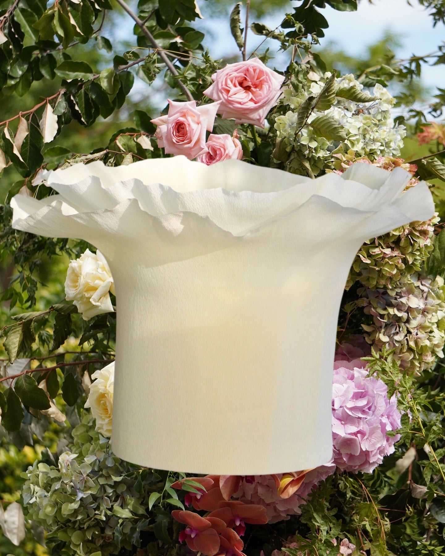 Wishing Well & Lid, cards and well wishes box (butter yellow 2 layer)