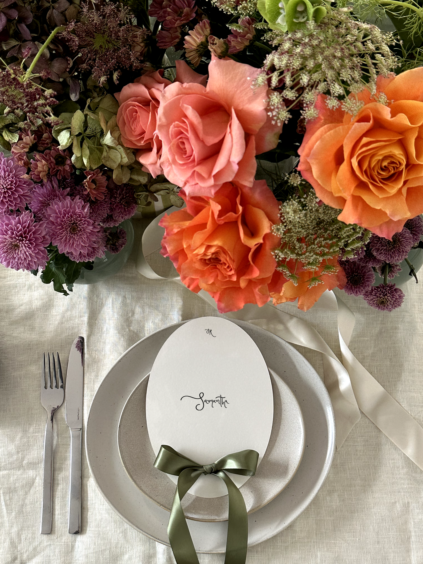 Double sided menu (Off-white)
