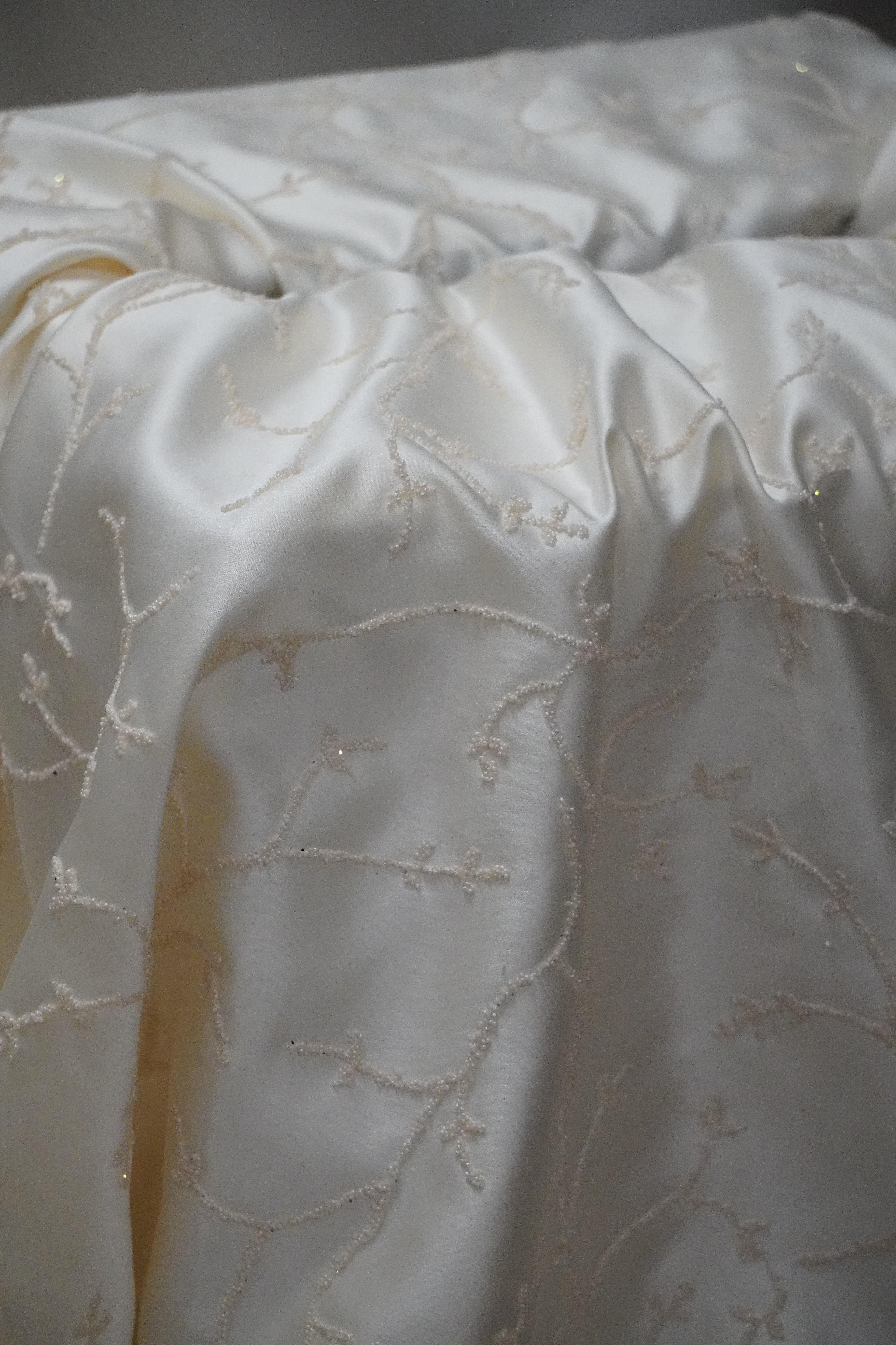 Bridal satin fabric wishing well