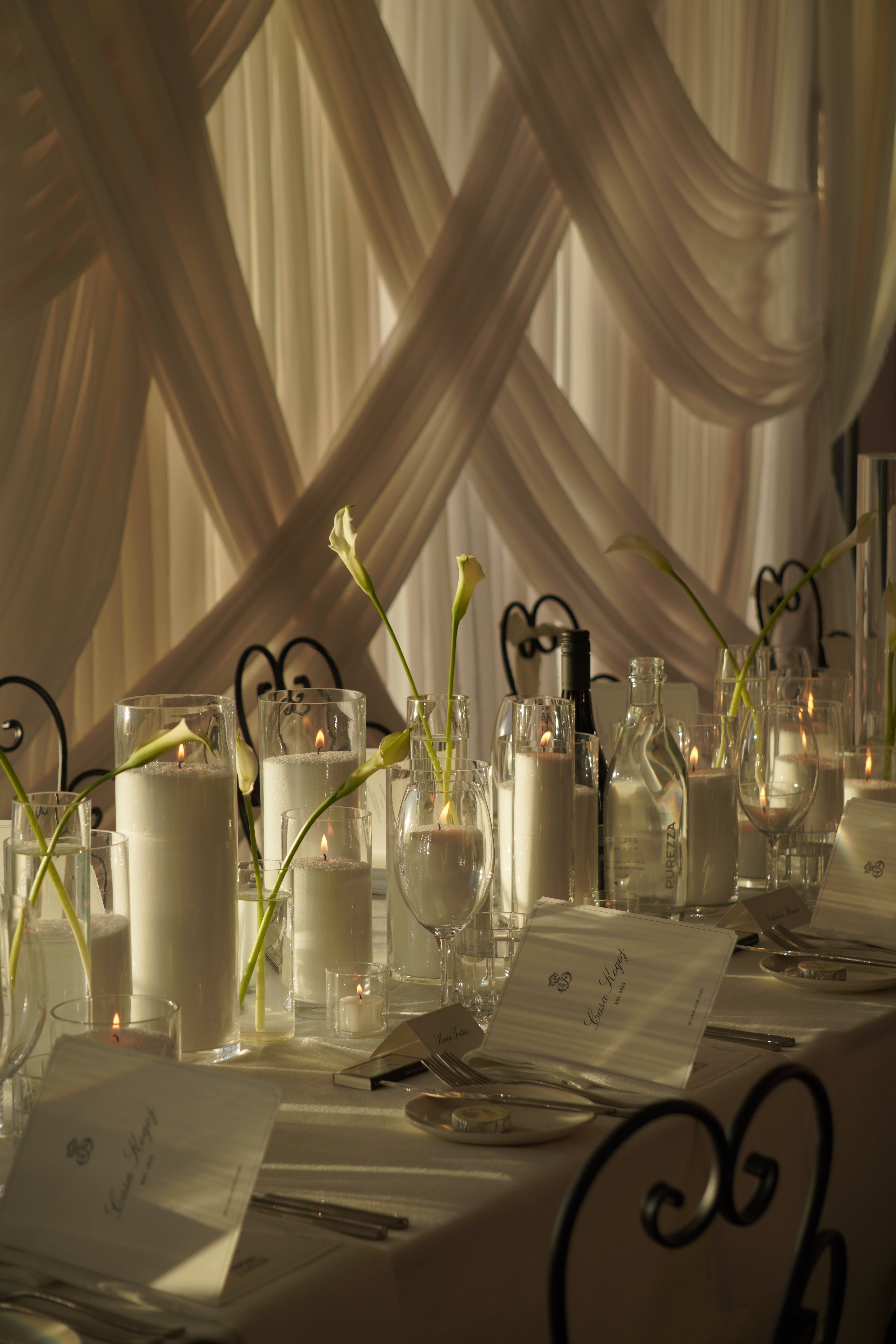 Custom booklet menu & couple monogram