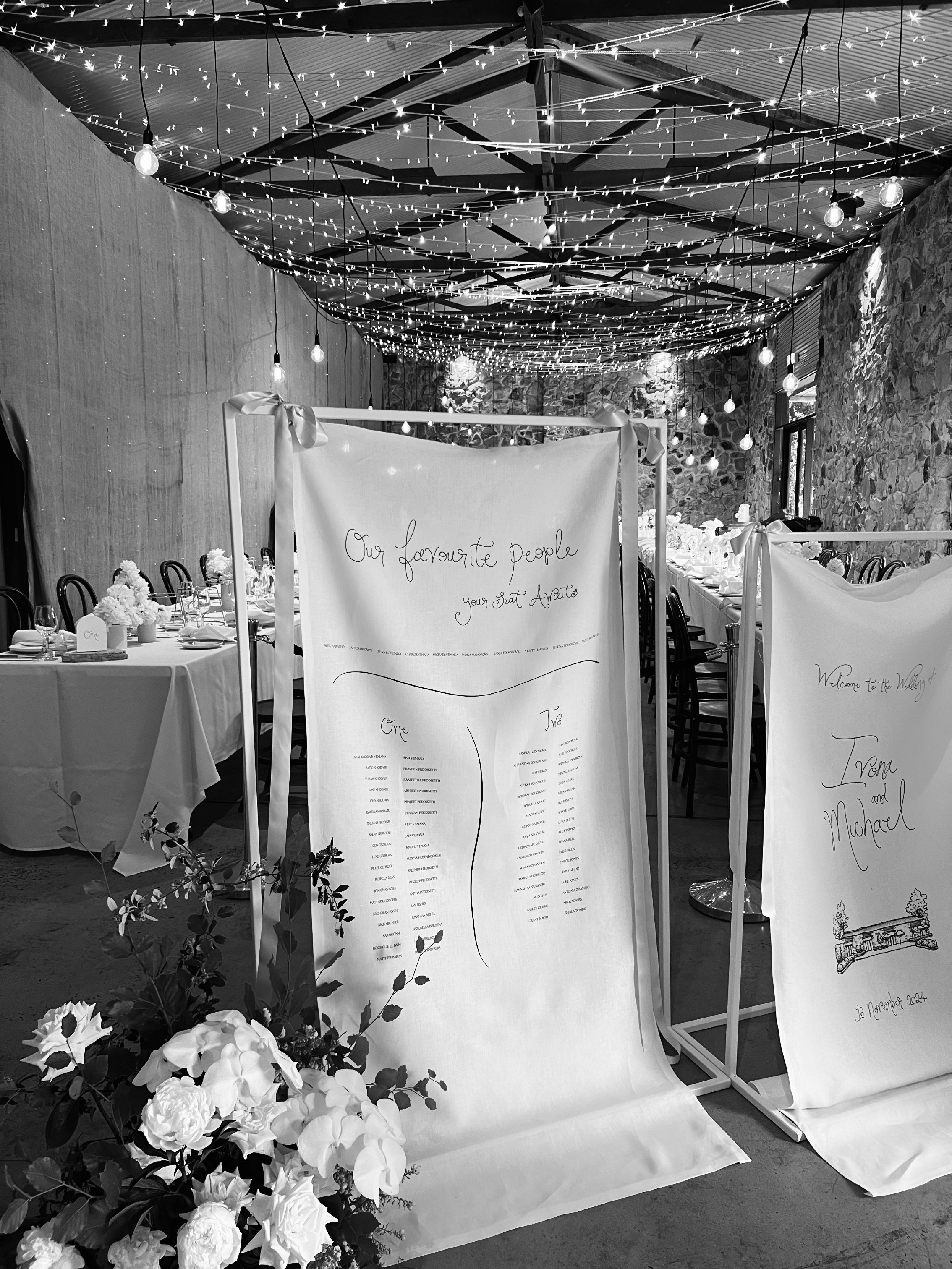 Linen seating chart