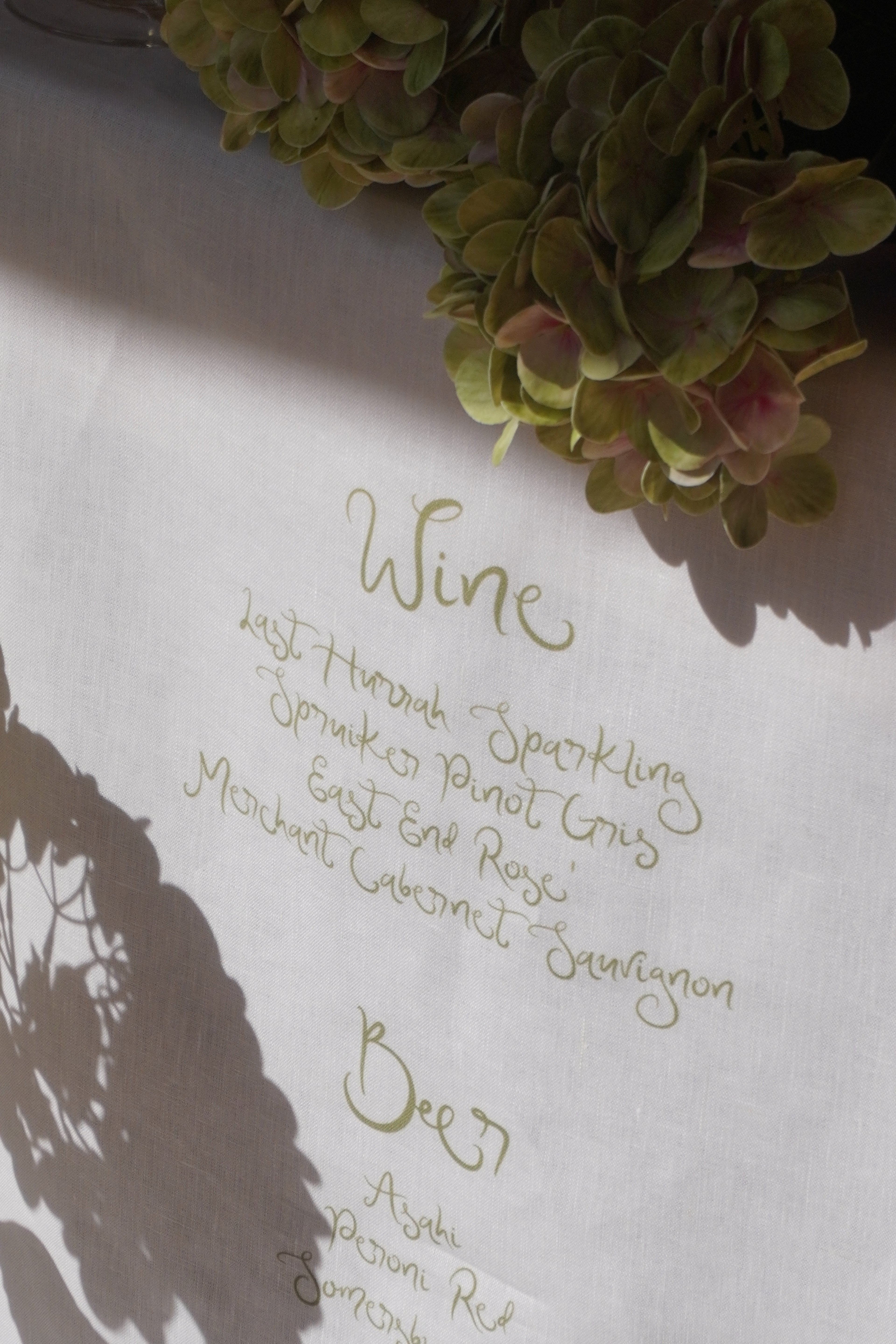 Linen Fabric Bar Sign