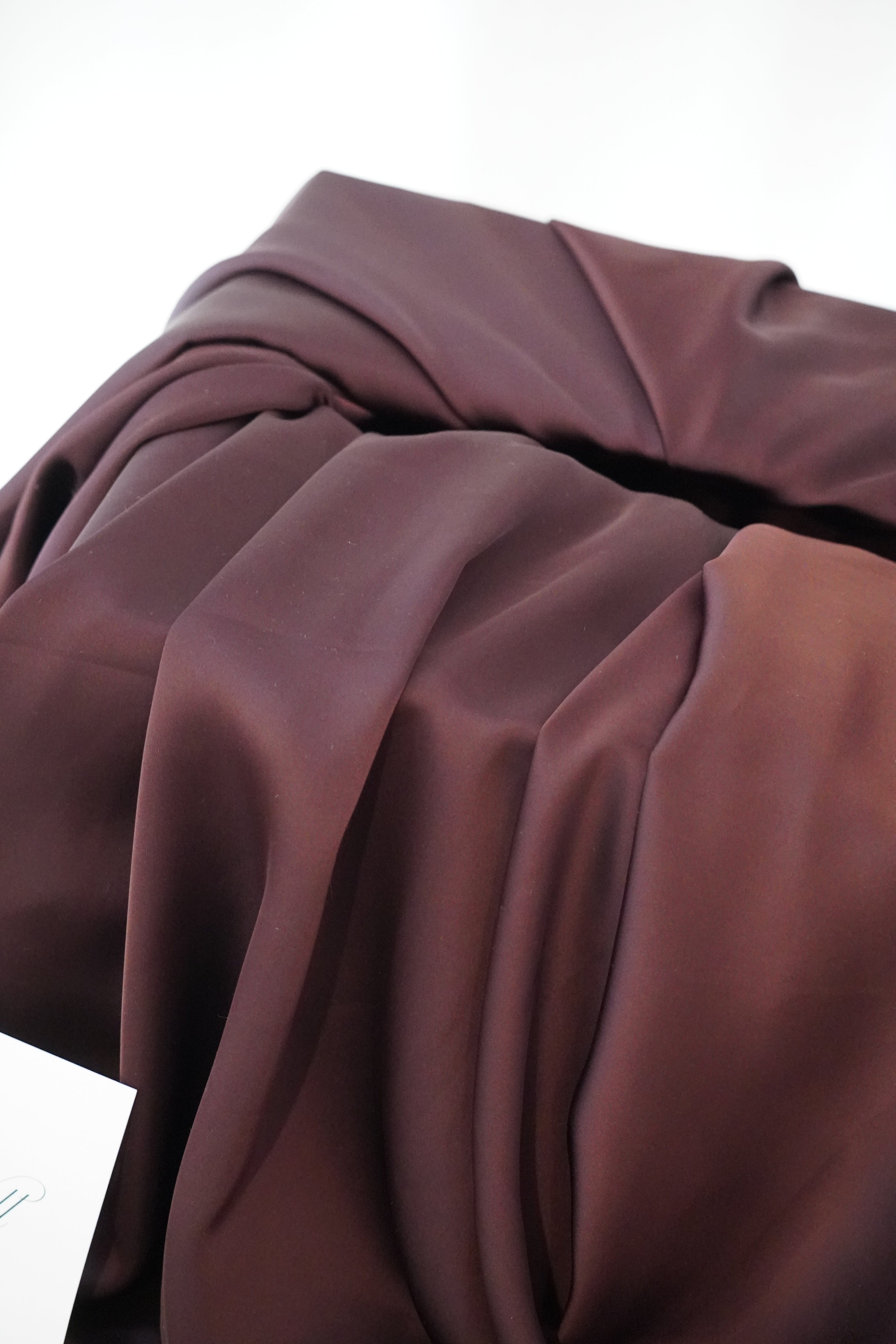 Satin fabric wishing well (chocolate brown)