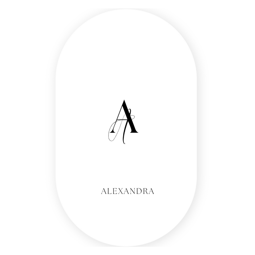 Oval Shaped Menu