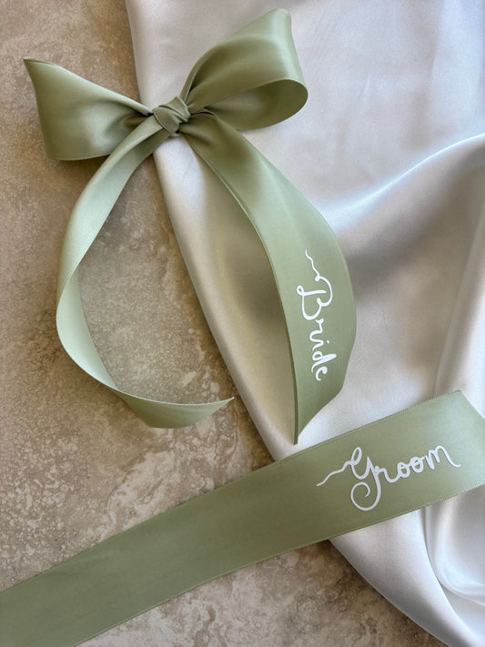 Custom printed ribbon (green)