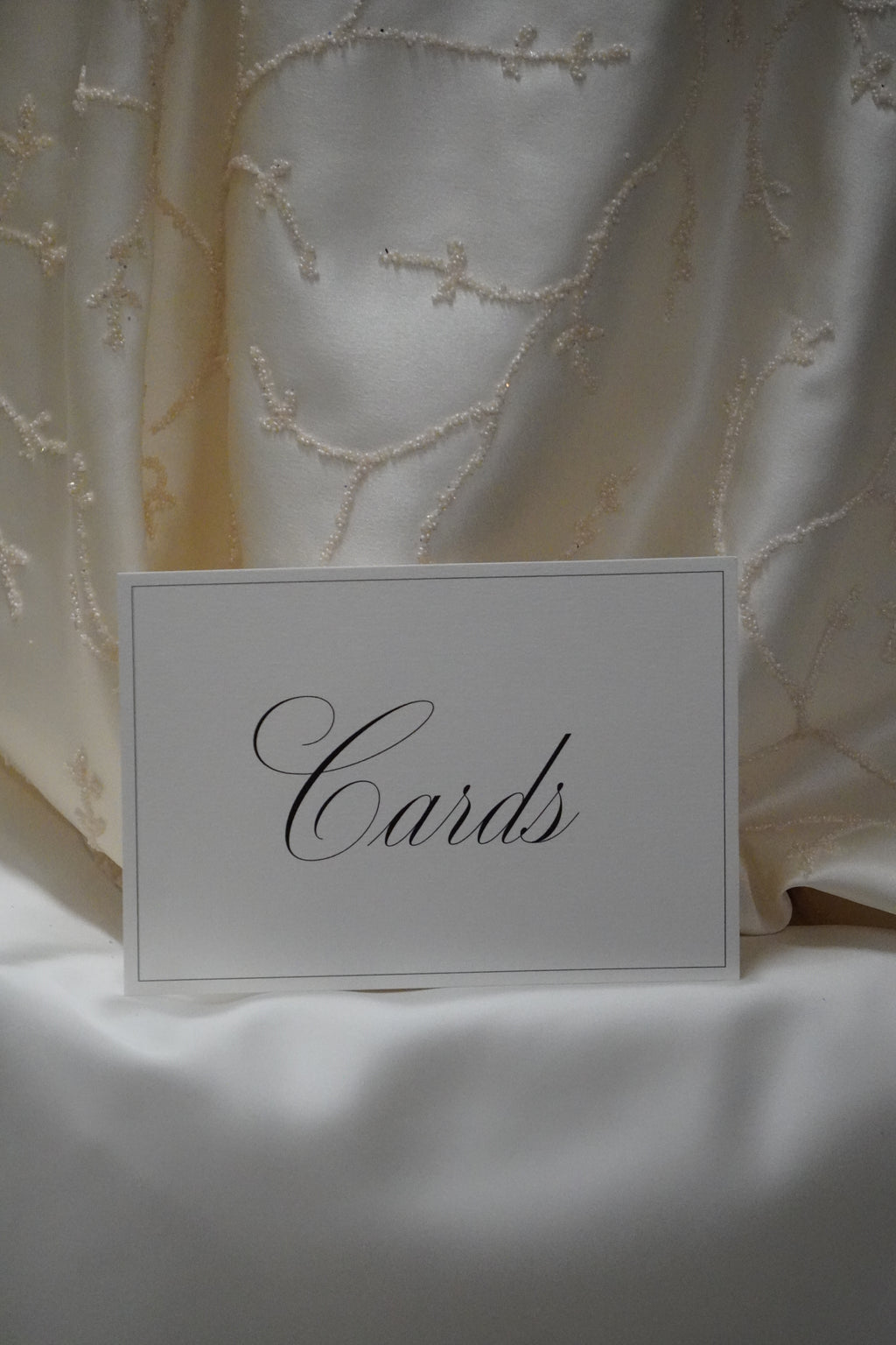 Bridal satin fabric wishing well