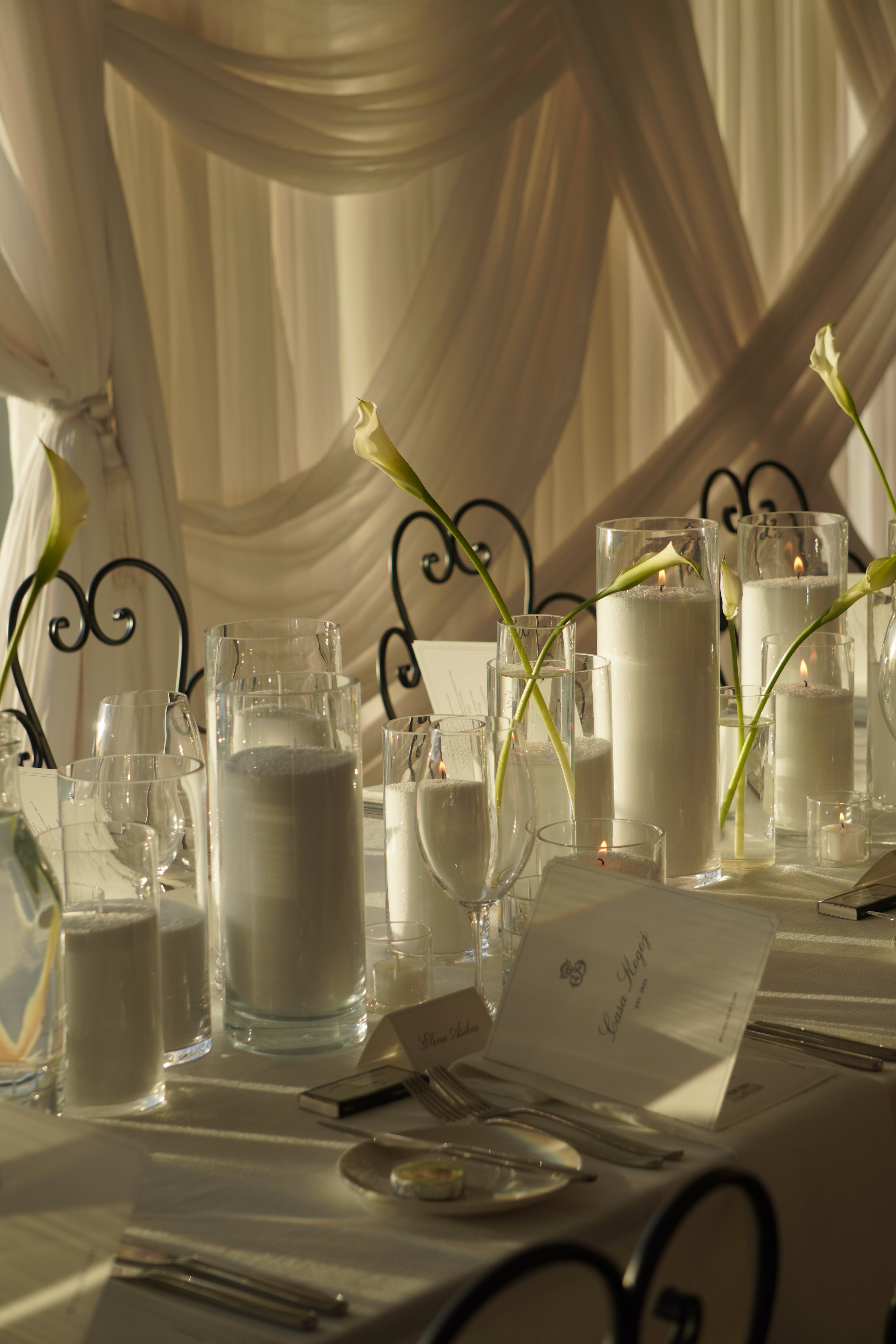 Custom booklet menu & couple monogram