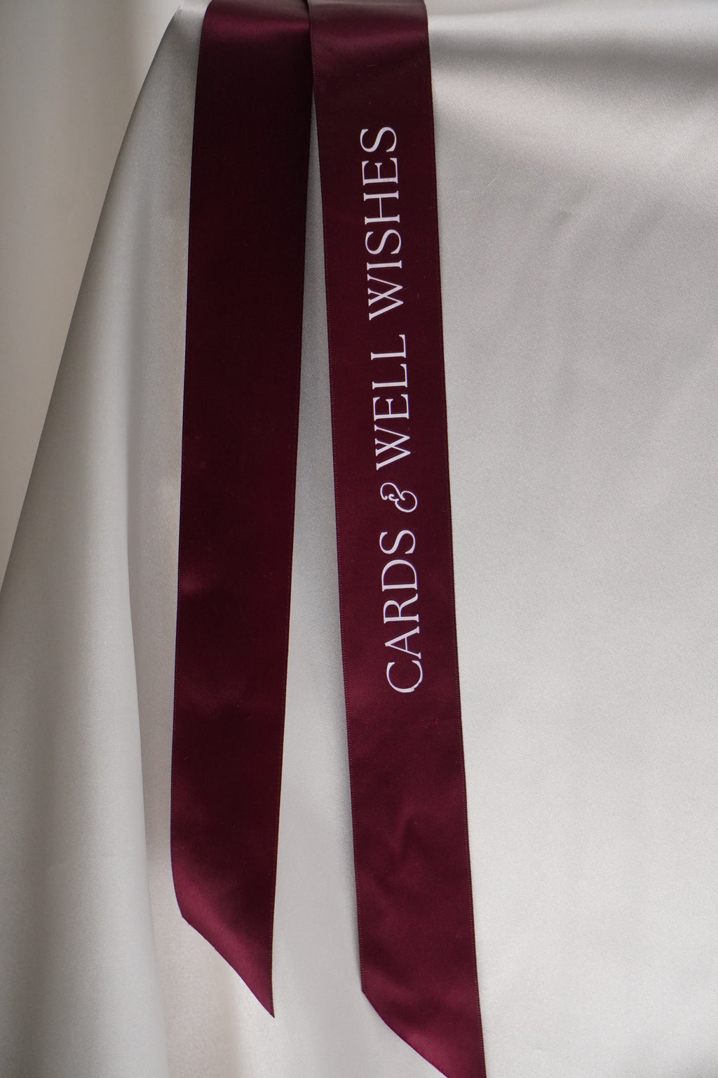 Cards and well wishes ribbon