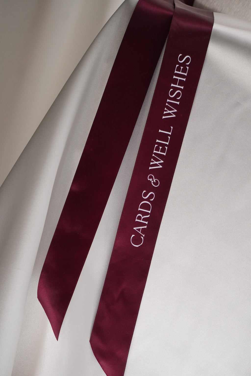Cards and well wishes ribbon