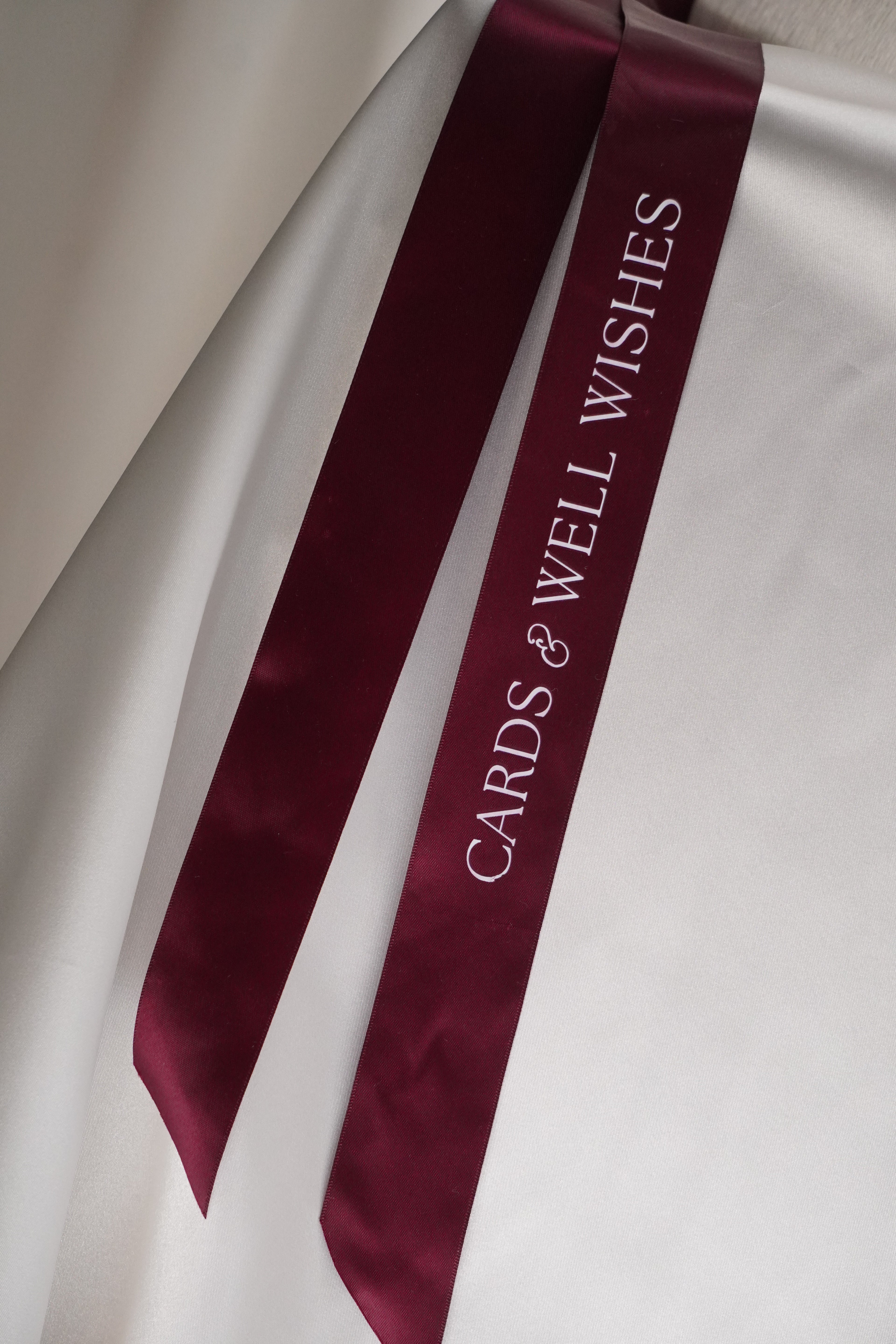 Cards and well wishes ribbon