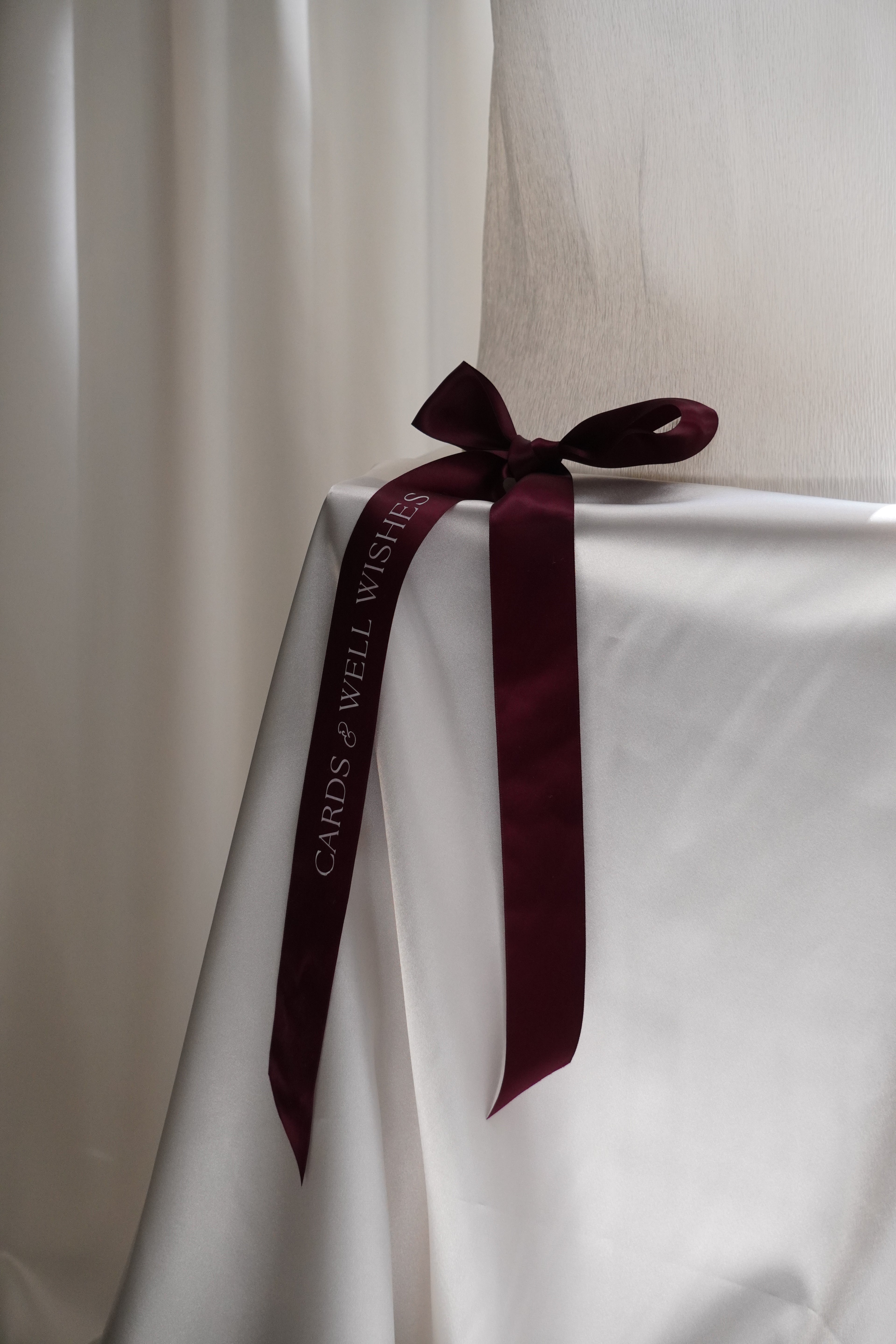Cards and well wishes ribbon