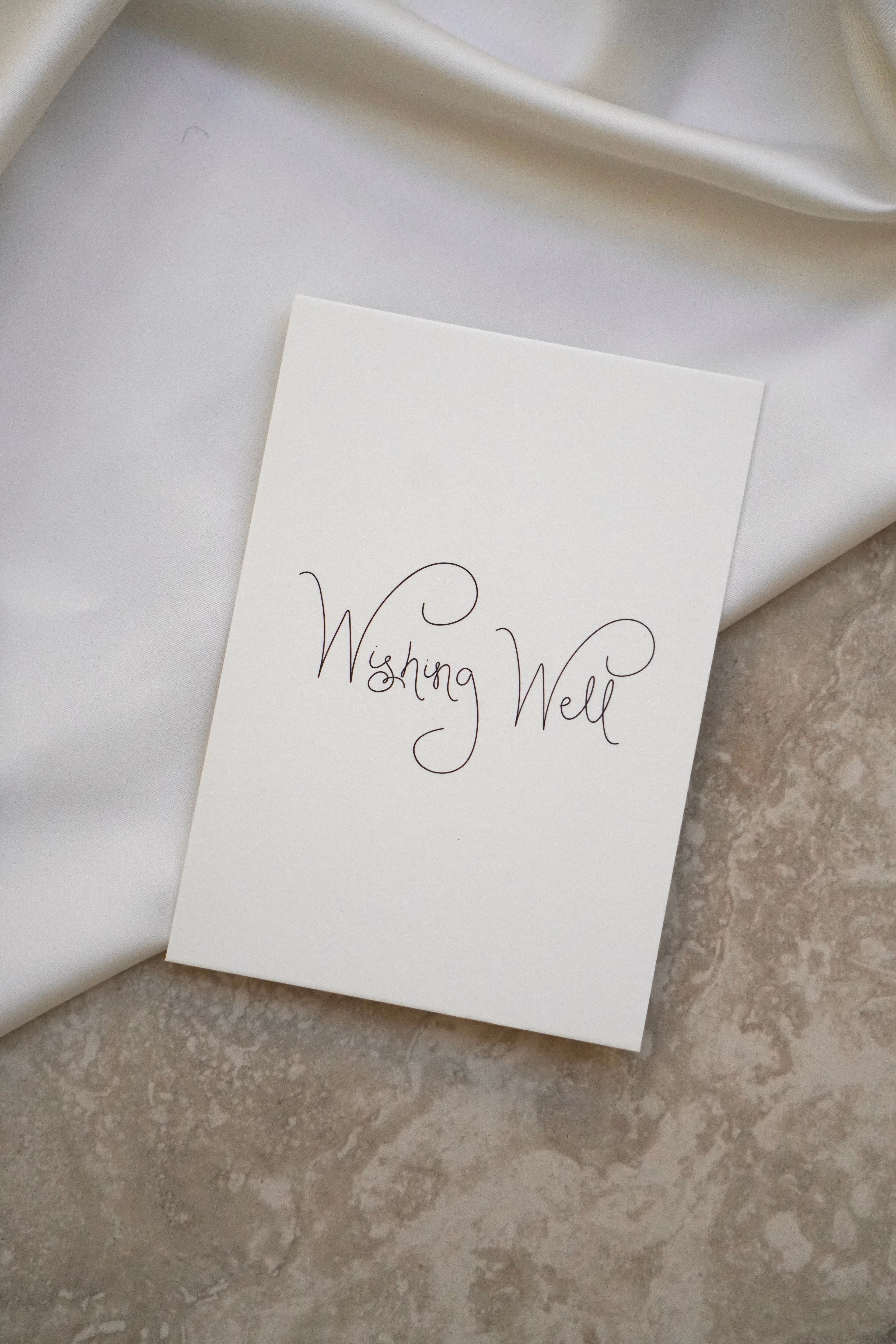 Wishing well sign