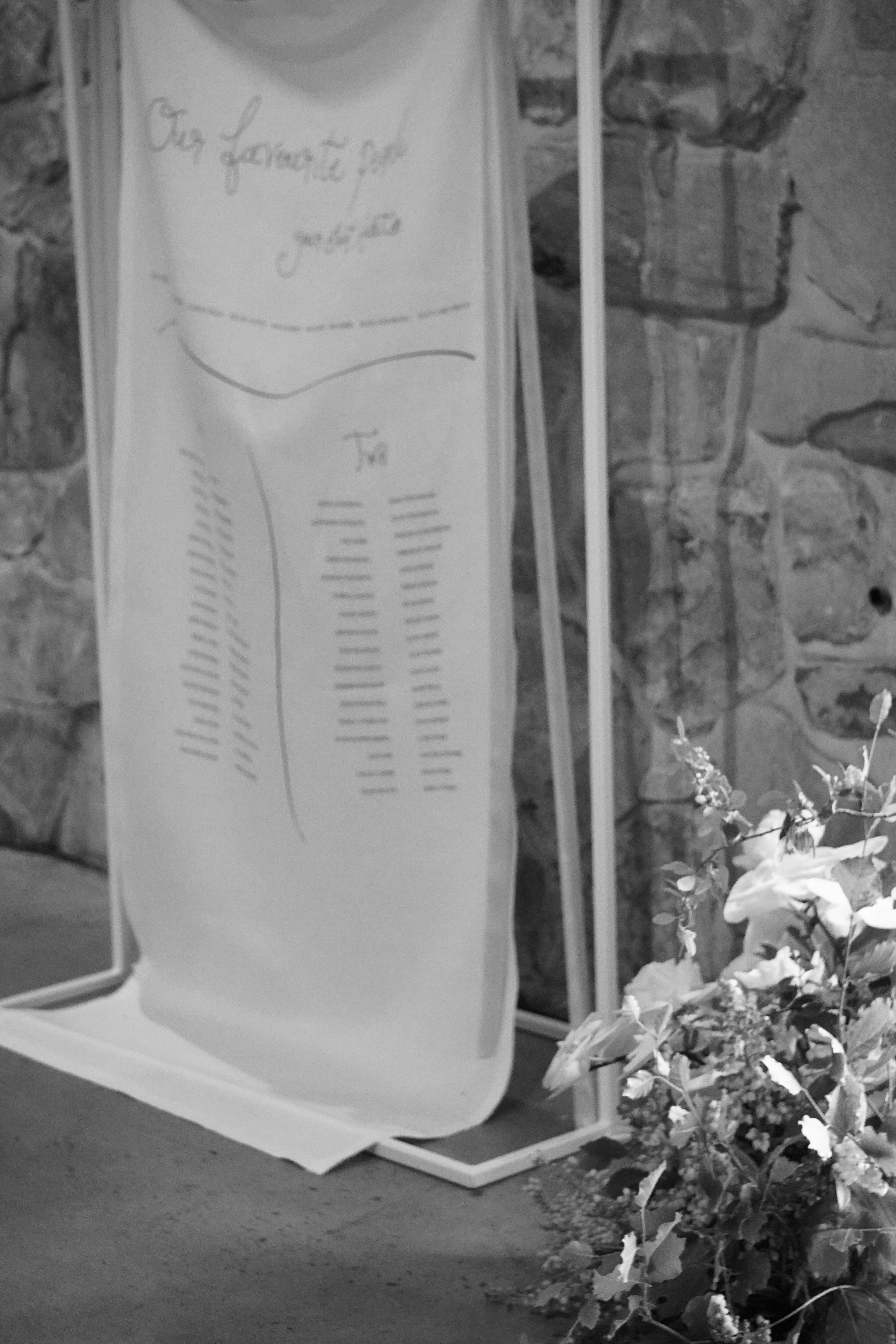Linen seating chart