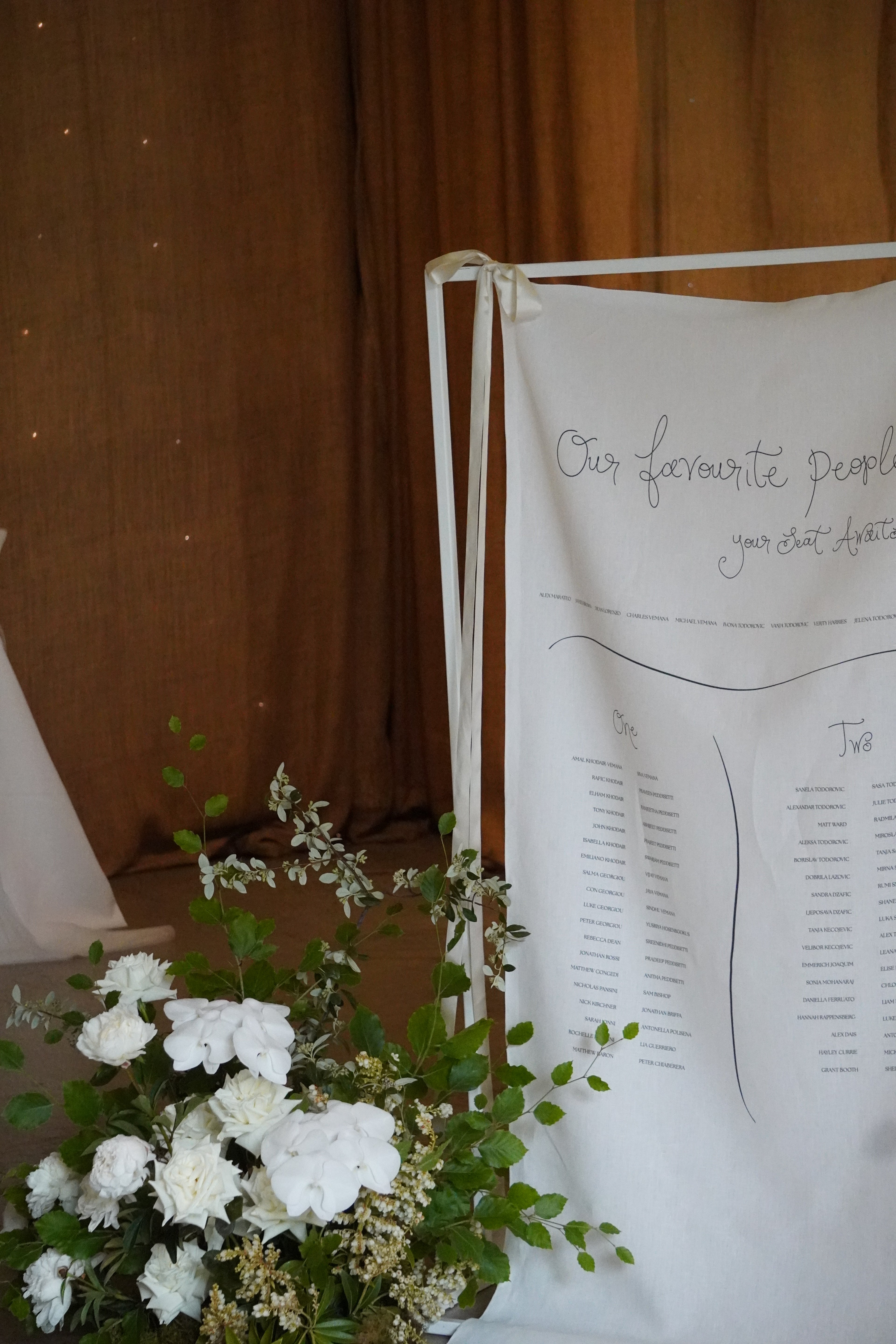 Linen seating chart
