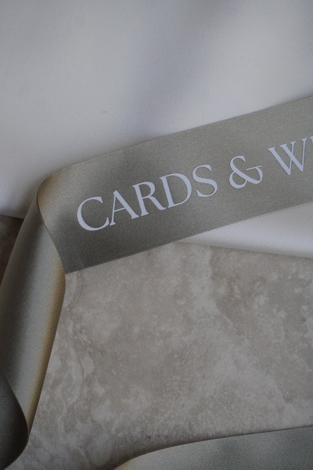 Cards and well wishes ribbon