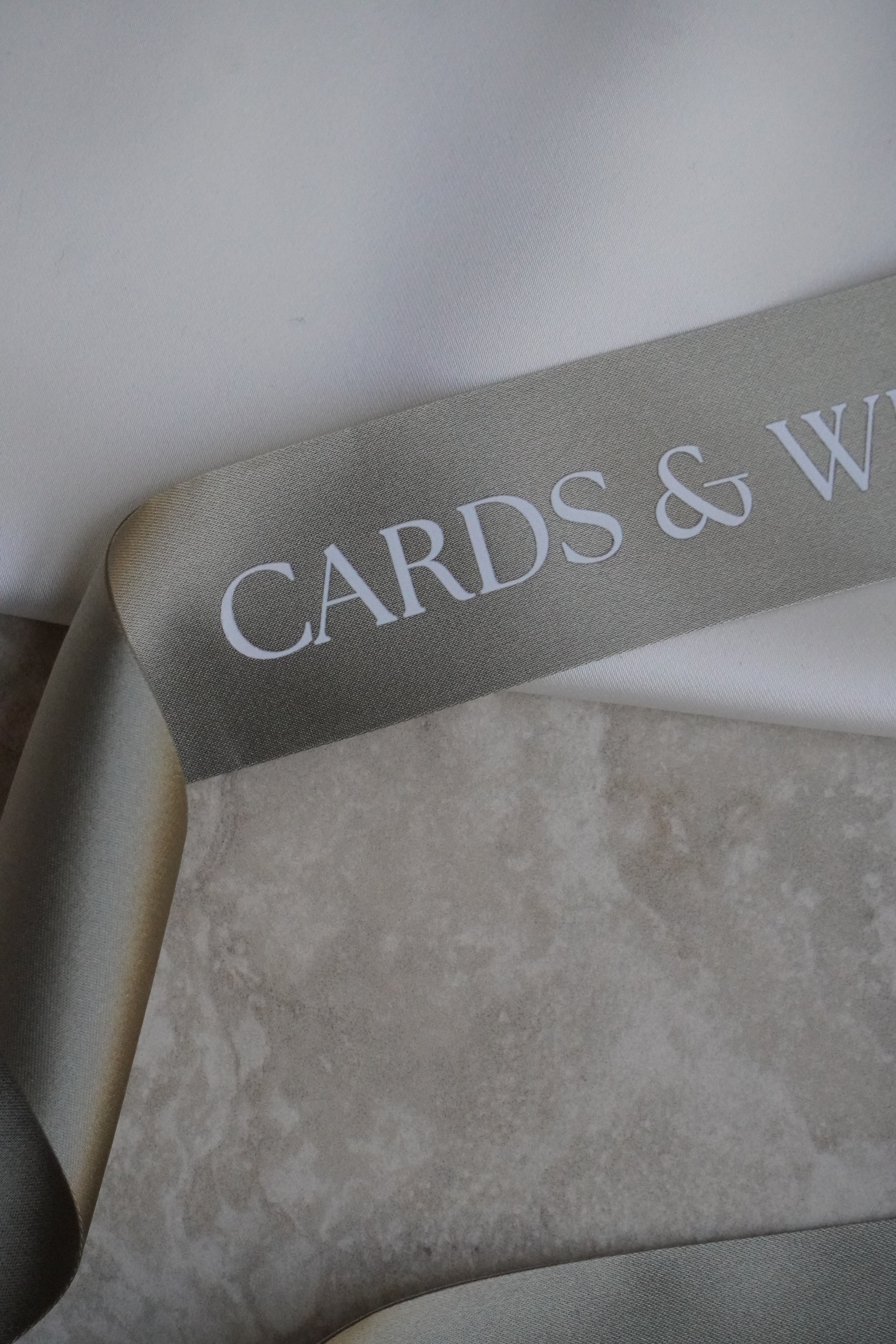 Cards and well wishes ribbon