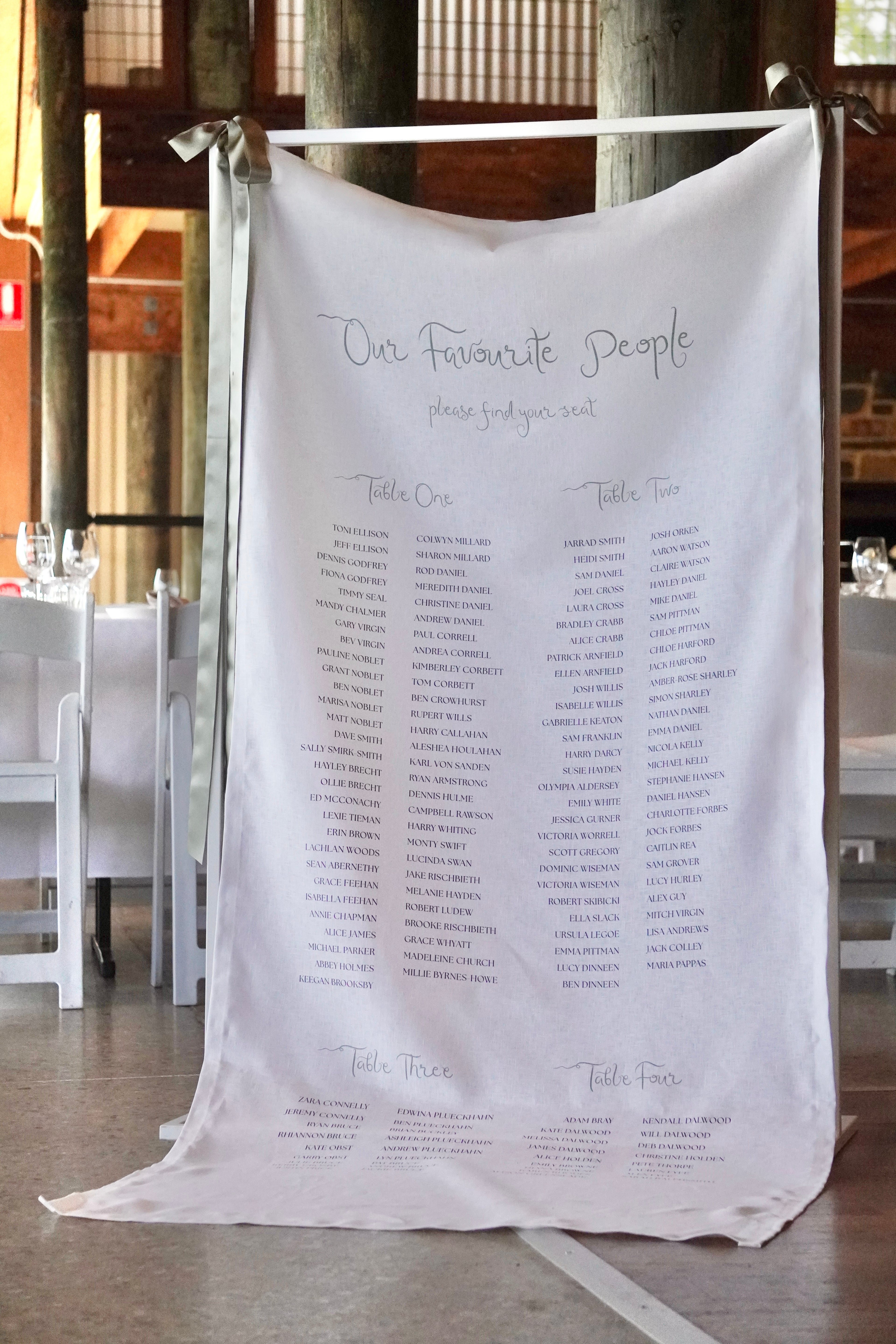 Linen Seating Chart