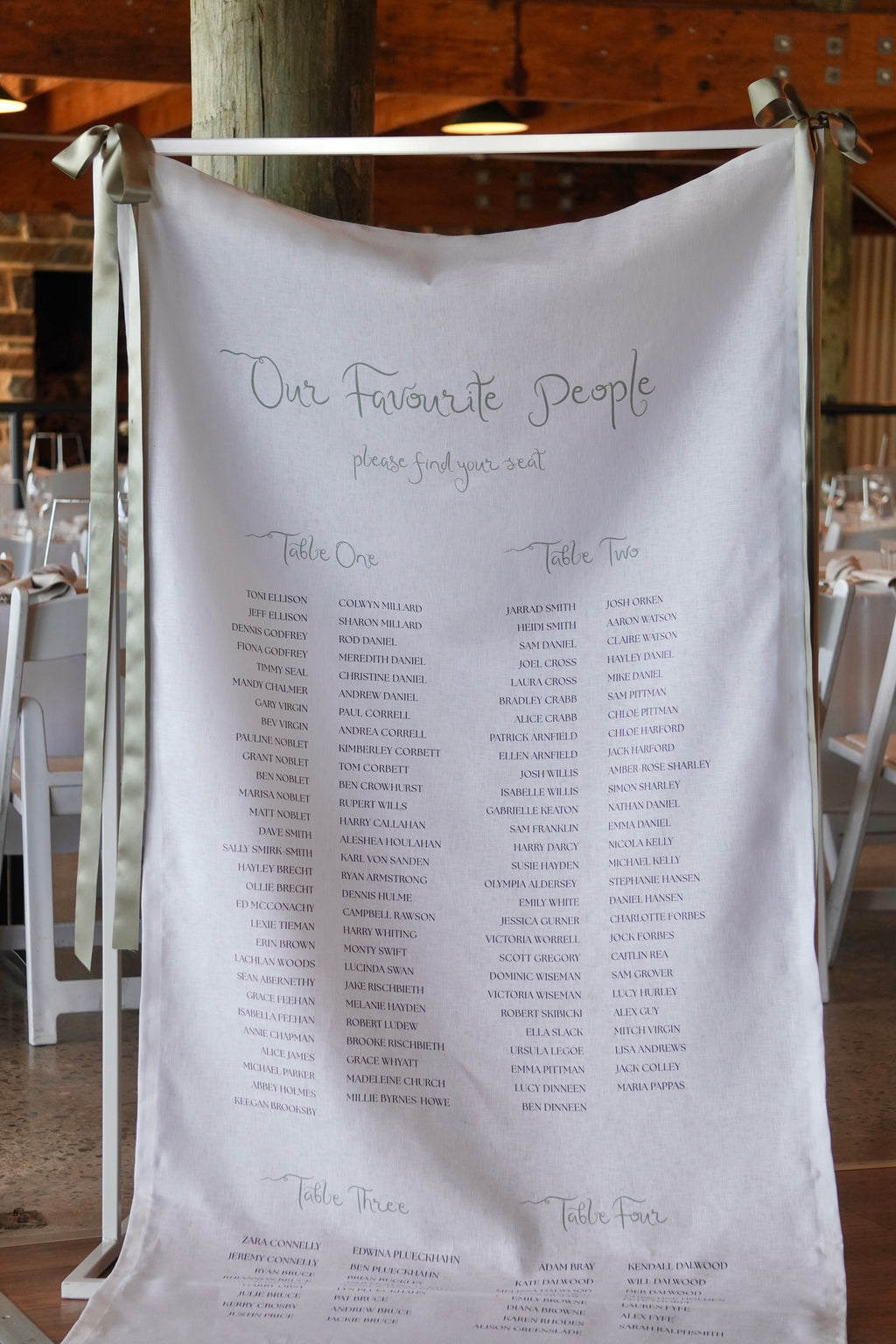 Linen Seating Chart