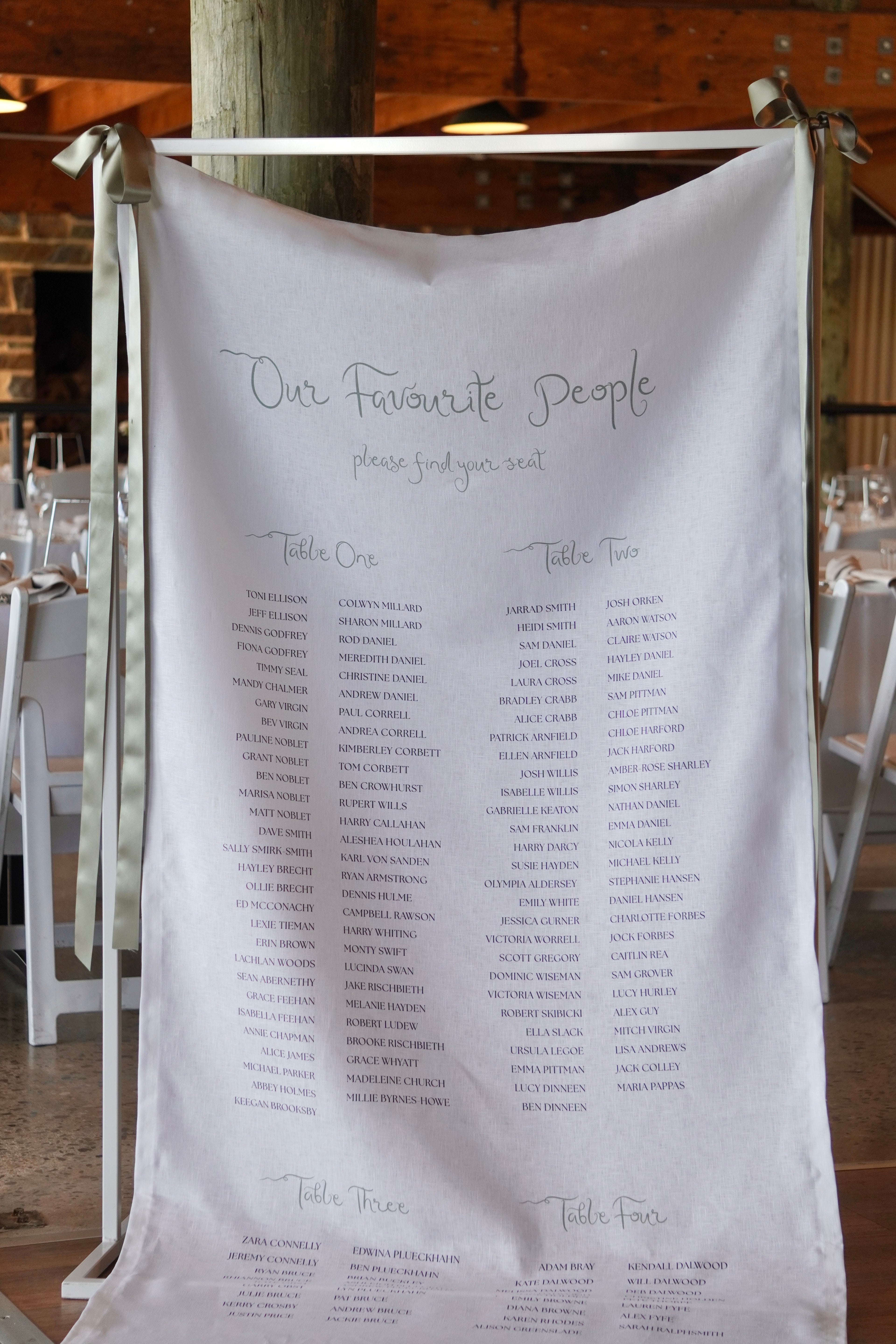 Linen Seating Chart
