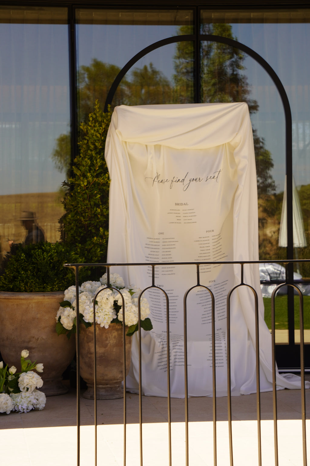Satin & Draping Seating Chart
