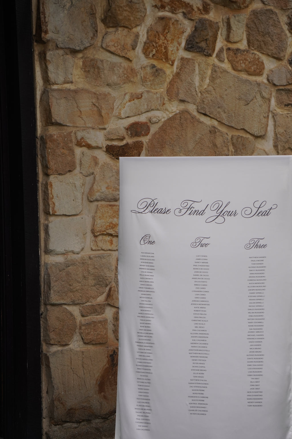 Satin Seating Chart