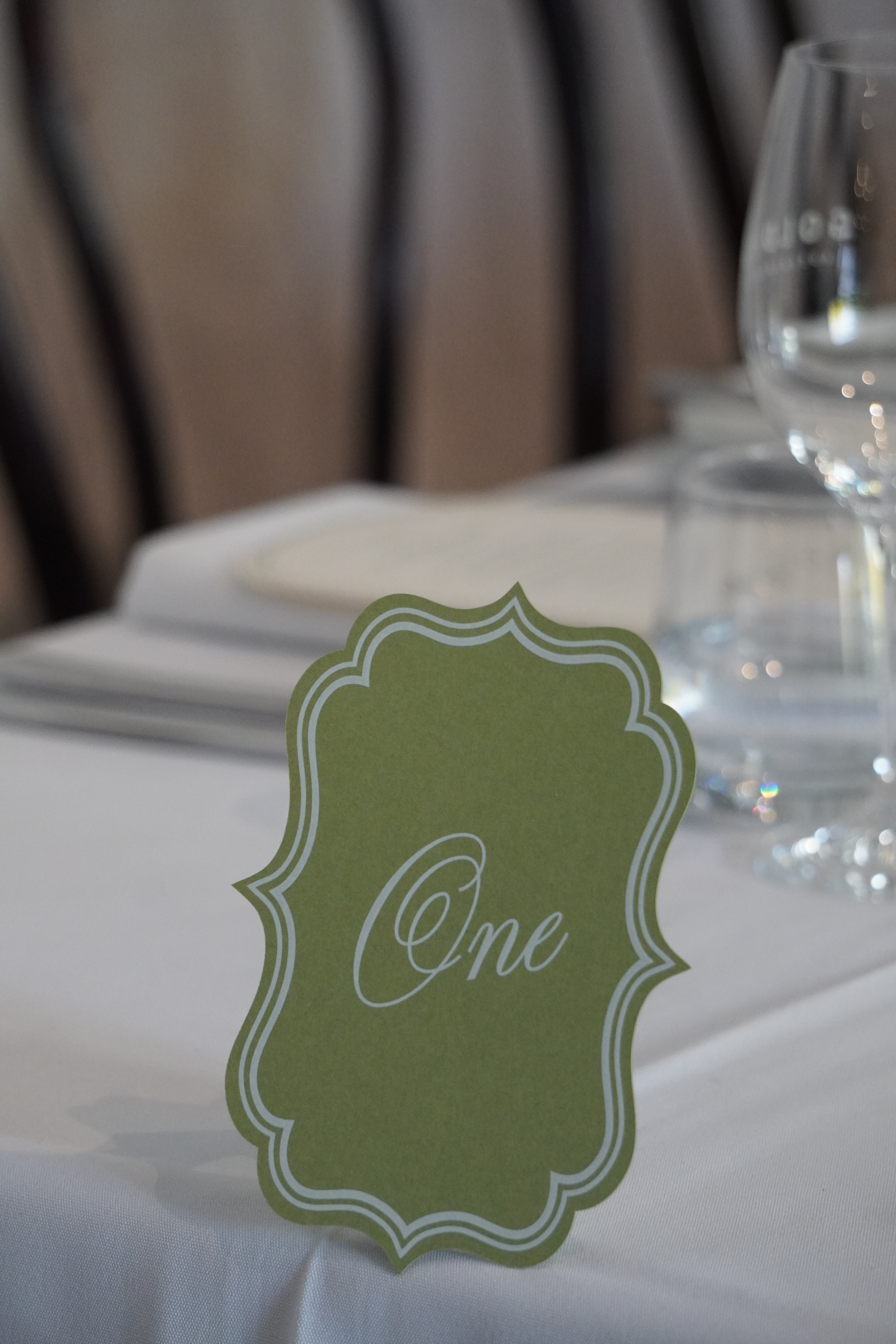 Table number