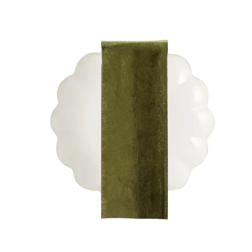 Green velvet napkin