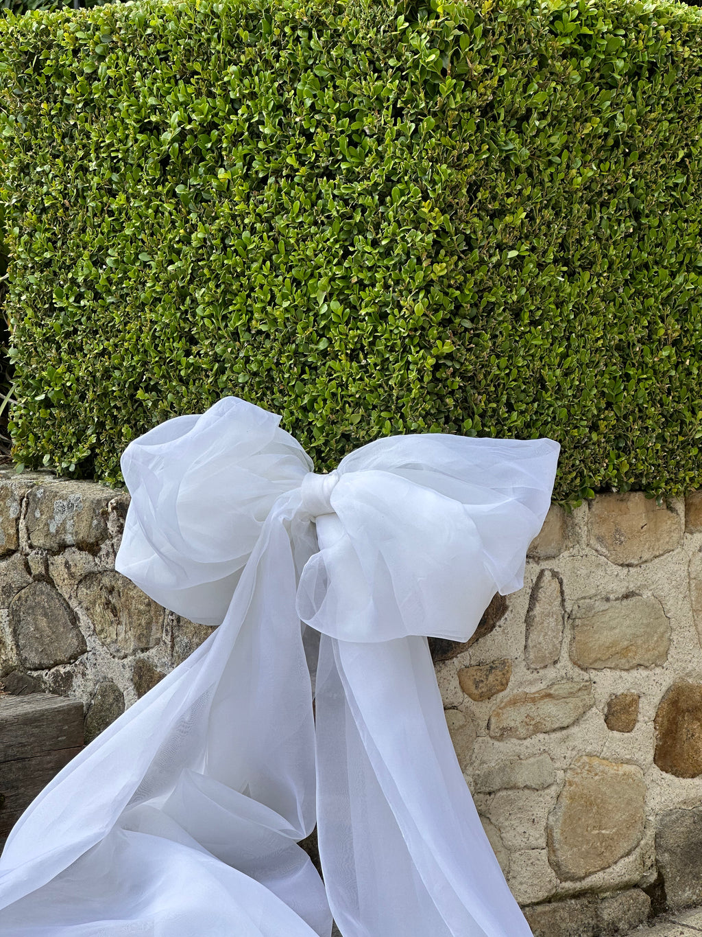 Wedding & Event silky fabric bow (large)