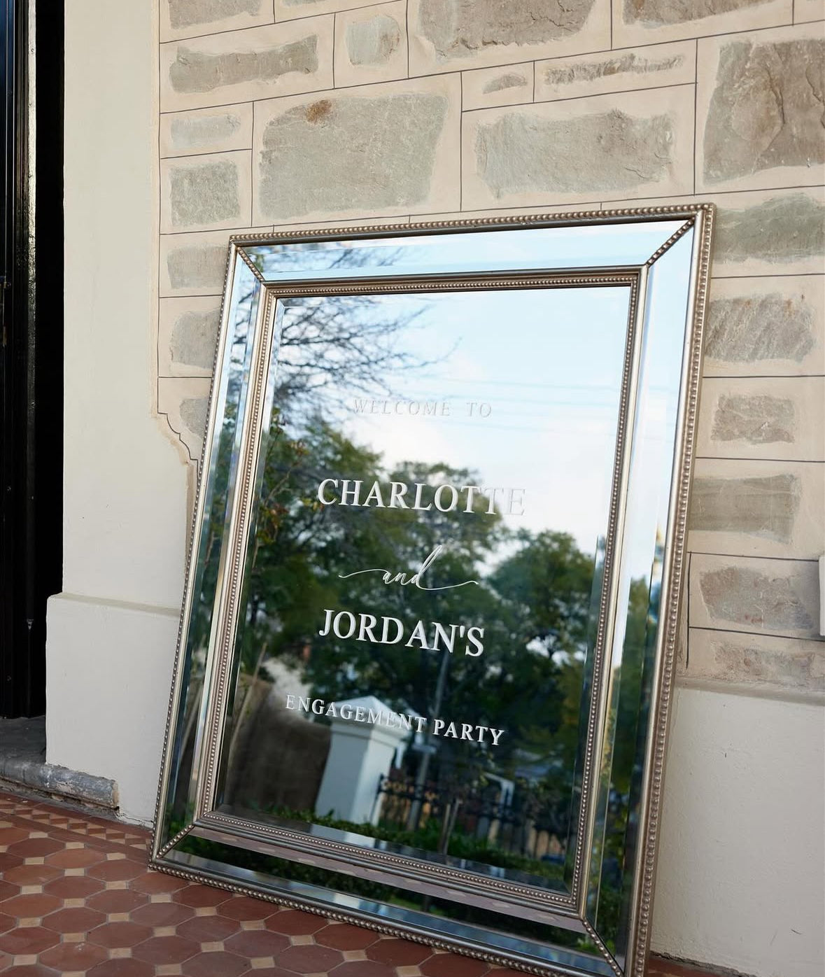 Welcome sign decal