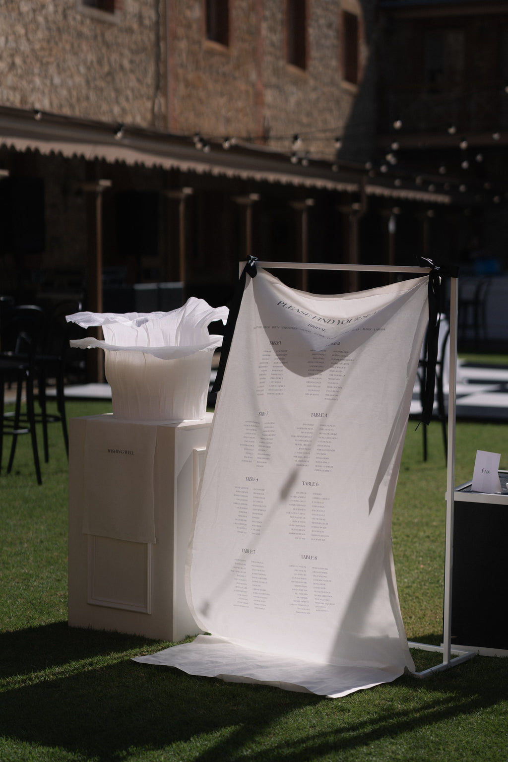 Linen seating chart
