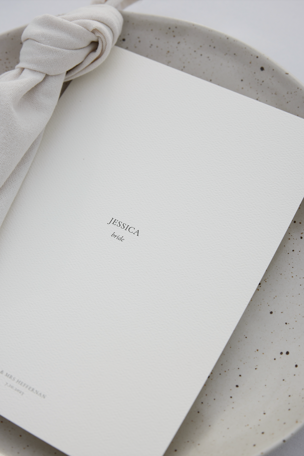 Double sided menu