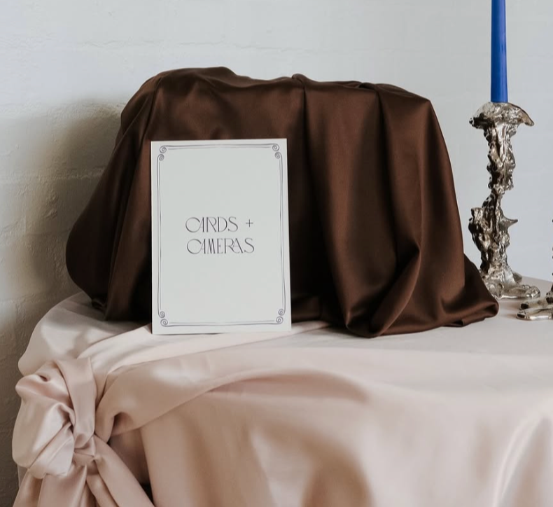 Satin fabric wishing well